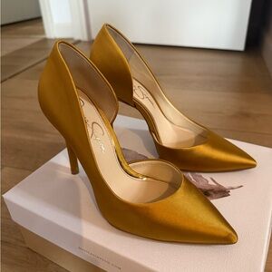 Jessica Simpson Satin Pointed-Toe High Heel Pumps